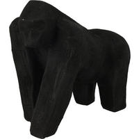 GORILLA-FIGUR Basic Schwarz 16/11/17 cm Kunstoff - Schwarz, Kunststoff (11/17/16cm) - Mondex
