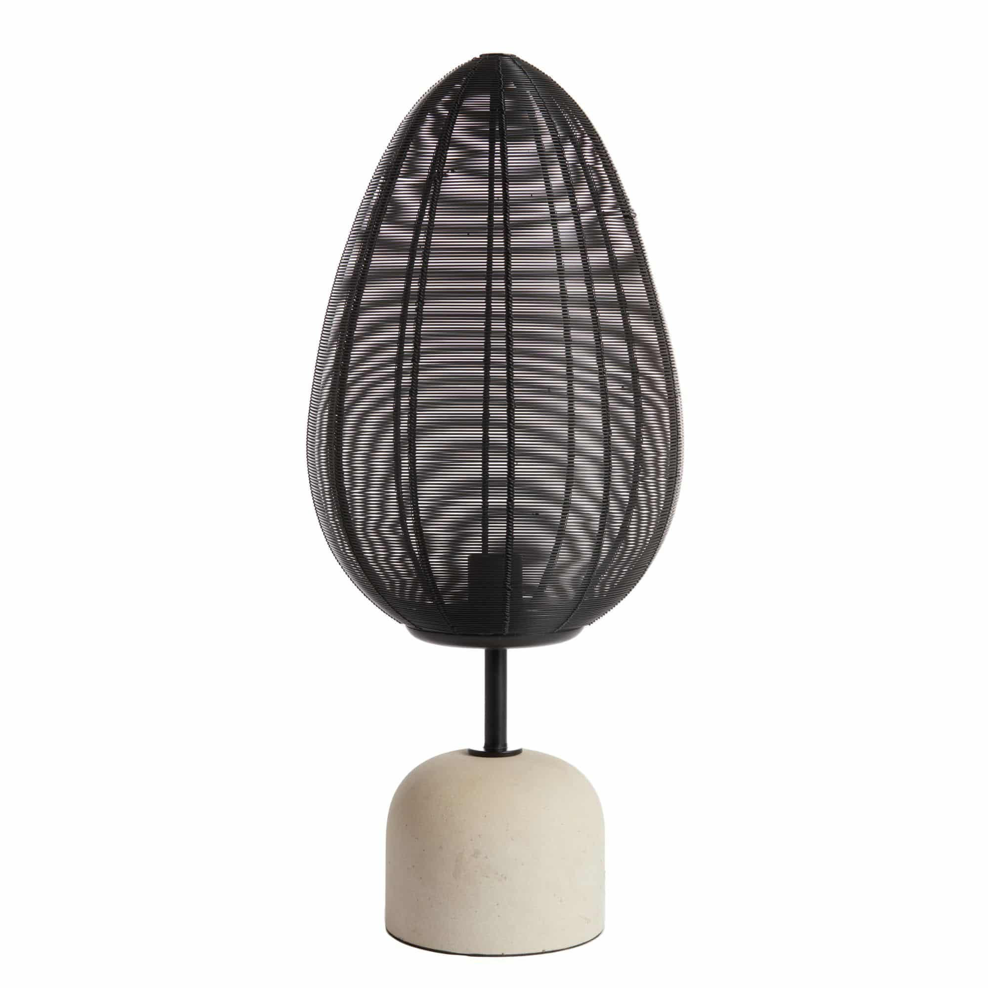 TISCHLAMPE Joley Schwarz Ø26/61 cm - Schwarz, Metall (26/26/61cm) - Light & Living