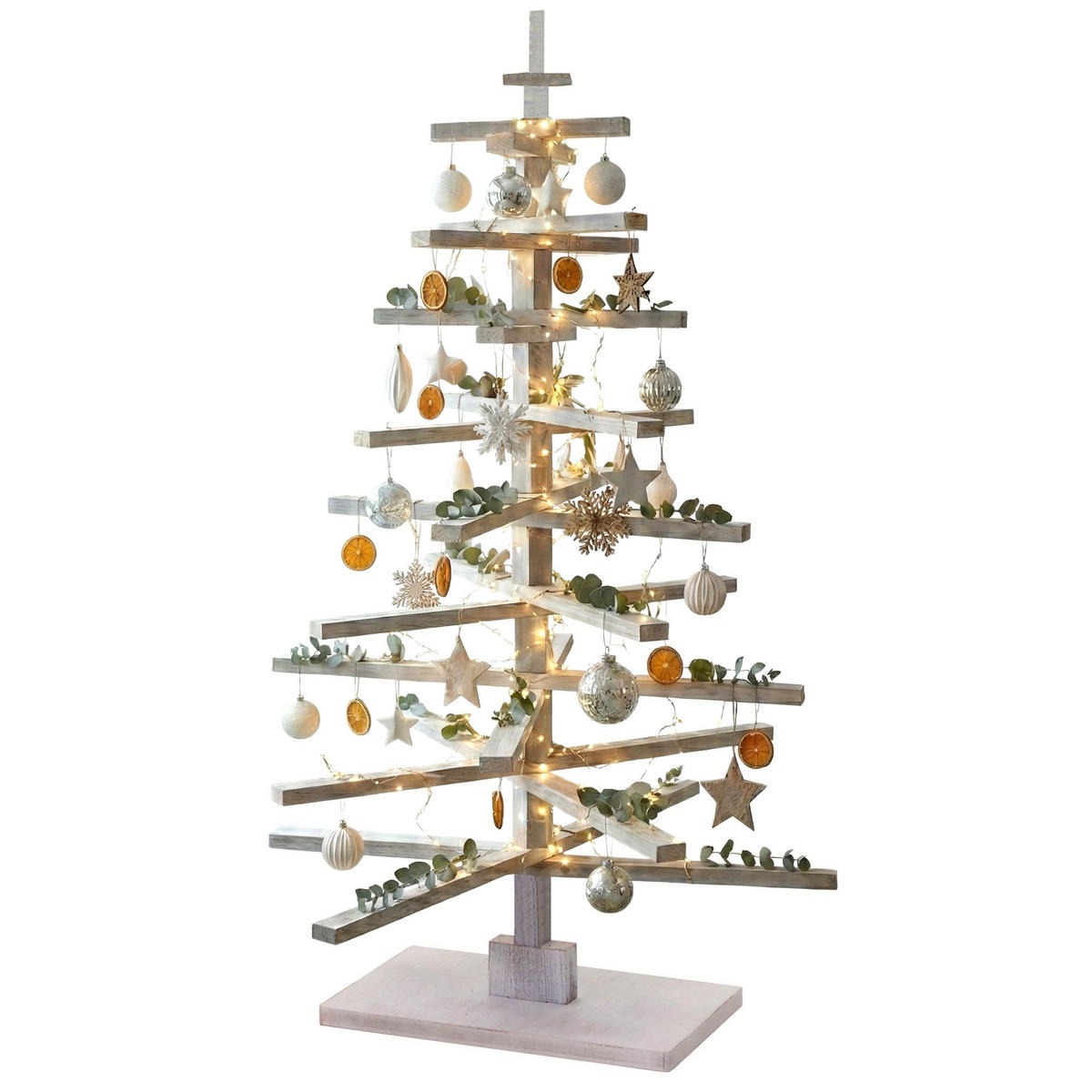 DEKO-WEIHNACHTSBAUM Weiß - Weiß, Holz (130cm) - MCW