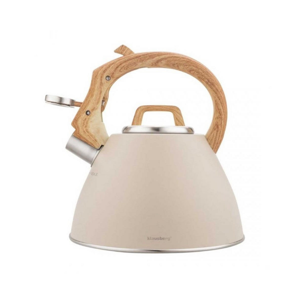 WASSERKESSEL Beige 22.5/21/23 cm 64823 - Beige, Metall (22.5cm) - Klausberg 