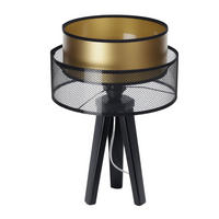 TISCHLAMPE Gold 30/45 cm - Schwarz, Kunststoff (30/0.7/45cm) - ONZENO