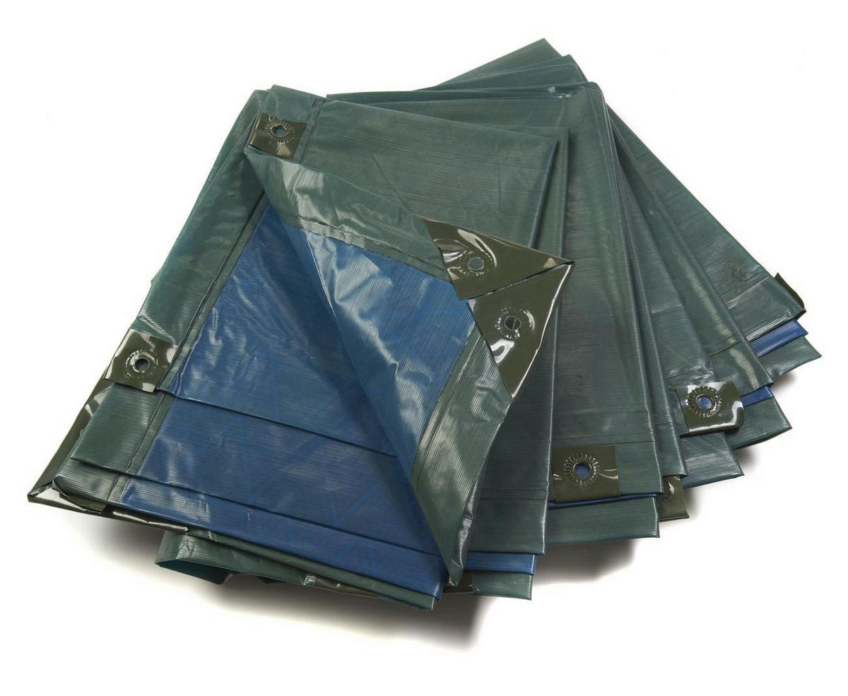 SCHUTZPLANE extrem stark, grün/blau, 150 g/m², 3 x 4 m - Multicolor, Kunststoff (400/1/1cm) - Westfalia