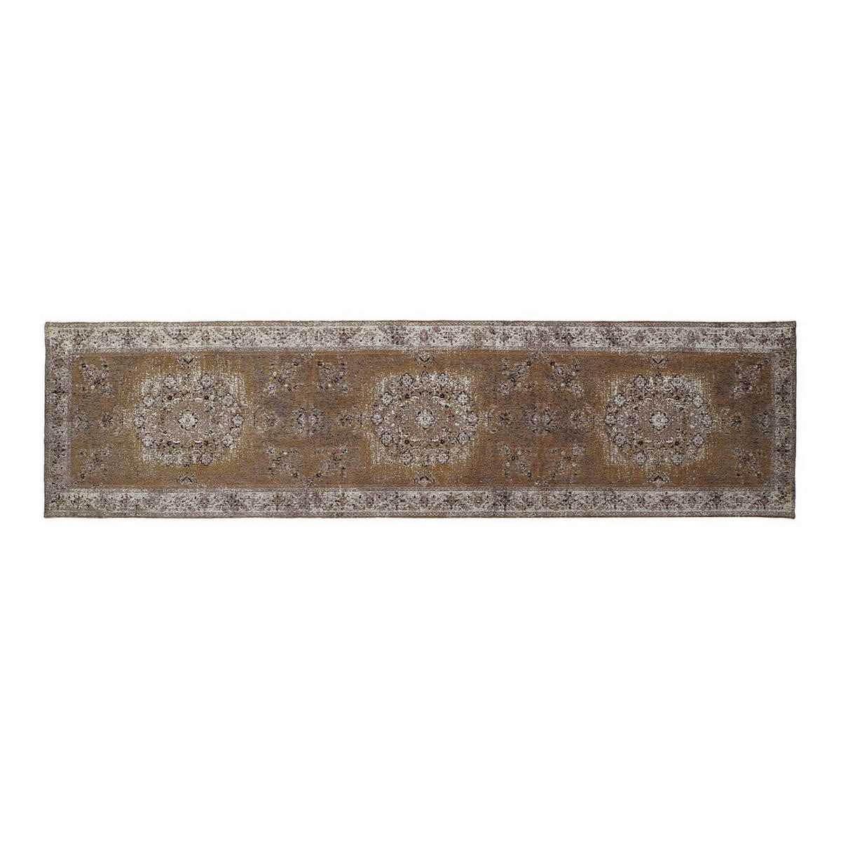 TEPPICH Baumwolle (60 x 240 x 1 cm) - Braun, Naturmaterialien (60/240cm) - DKD Home Decor