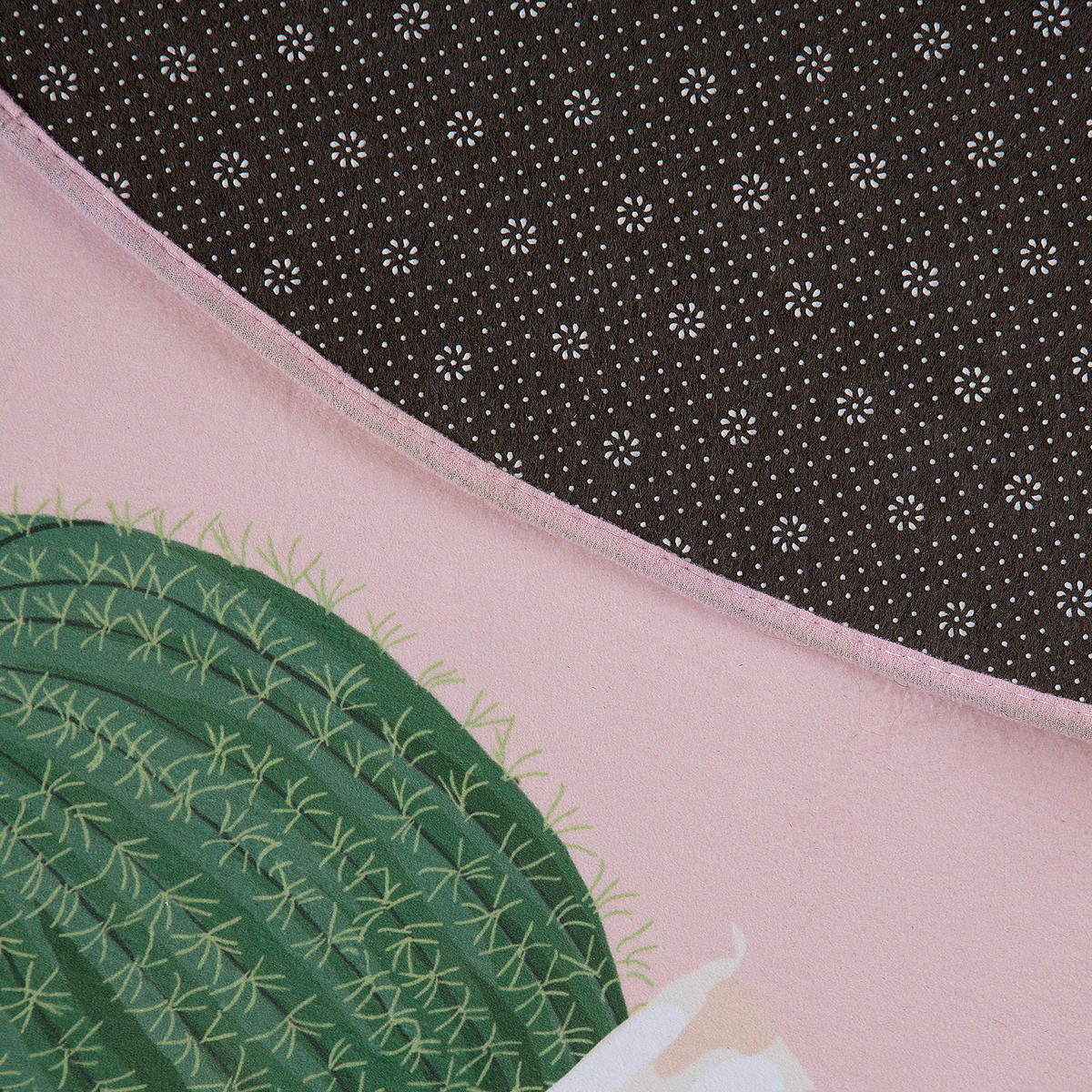 KURZFLOR-KINDERTEPPICH Eldivan 120/120 cm - Pink, Kunststoff (120/120cm) - Beliani