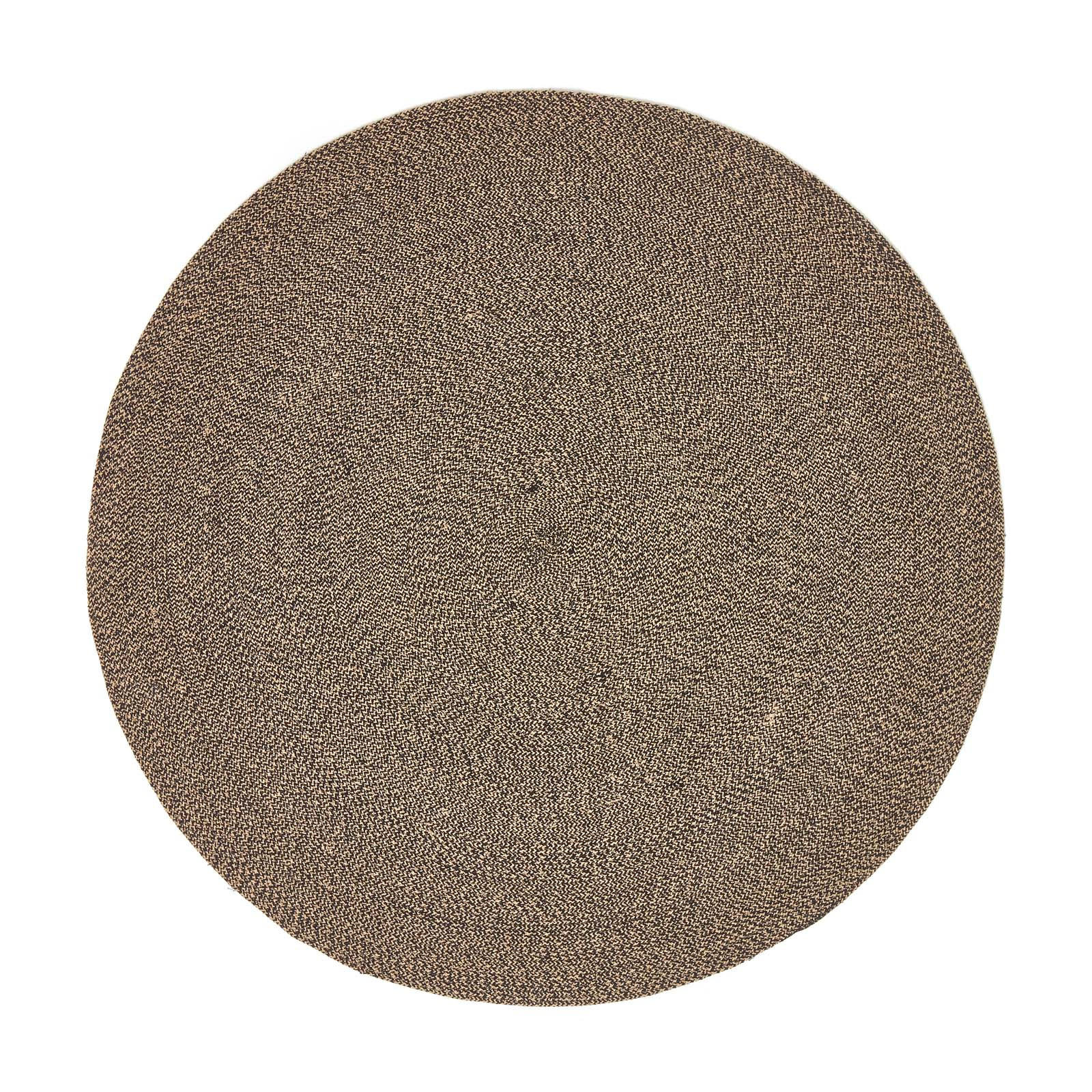 TEPPICH Melange geflochten rund 120 cm - Braun, Textil (120/120cm) - Homescapes