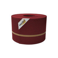 SICHTSCHUTZSTREIFEN Rille Gelocht 20 Prozent PP Streifen Bordeauxrot , 50 m - Bordeaux, Kunststoff (5000/19cm) - ZAUN|ZU