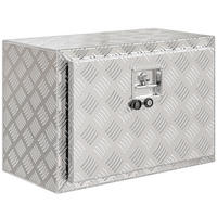 LKW-WERKZEUGKISTE, Alu-Kiste 76 l abschließbar, 60,9 x 35,5 x 40,6 cm, Silber - Multicolor, Kunststoff (35.5/40.6/60.9cm) - FORIOUS