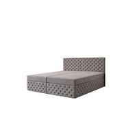 BOXBETT Figo III Hellgrau 160x200 cm - Hellgrau, Textil (160/200cm) - B&B Home