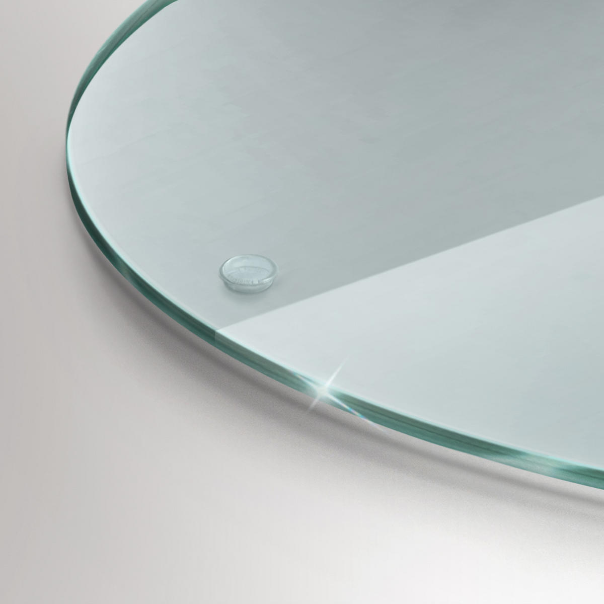 HERDABDECKPLATTE 40 cm Transparent Runder - Transparent, Glas (40/0.4/40cm) - TULUP