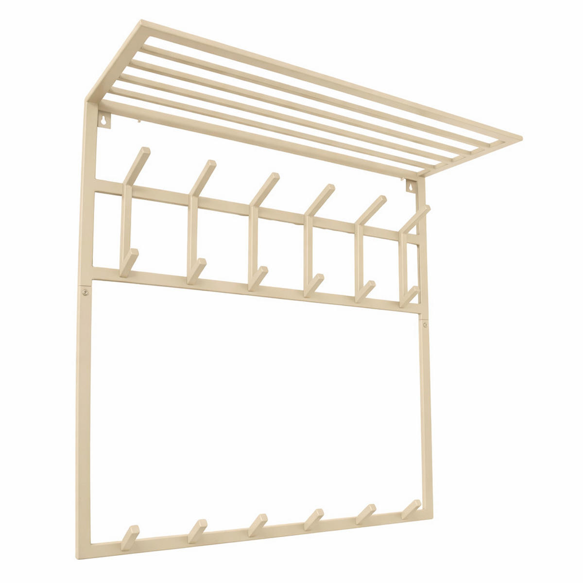 KLEIDERABLAGE Jaimy Beige - Beige, Metall (80/35/30cm) - LOFT42