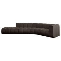 ECKSOFA modulares Sofa Tilmo-L1 - 399x194x70 cm Braun - Braun, Holzwerkstoff/Textil (399/194cm) - ALTDECOR