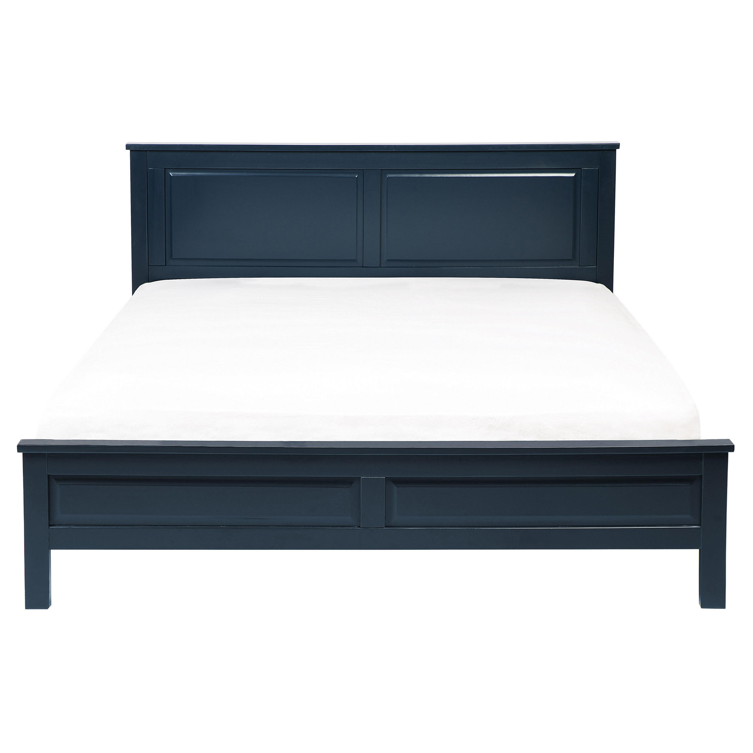 HOLZBETT 160/200cm Dunkelblau Olivet - Dunkelblau, Holz (160/200cm) - Beliani