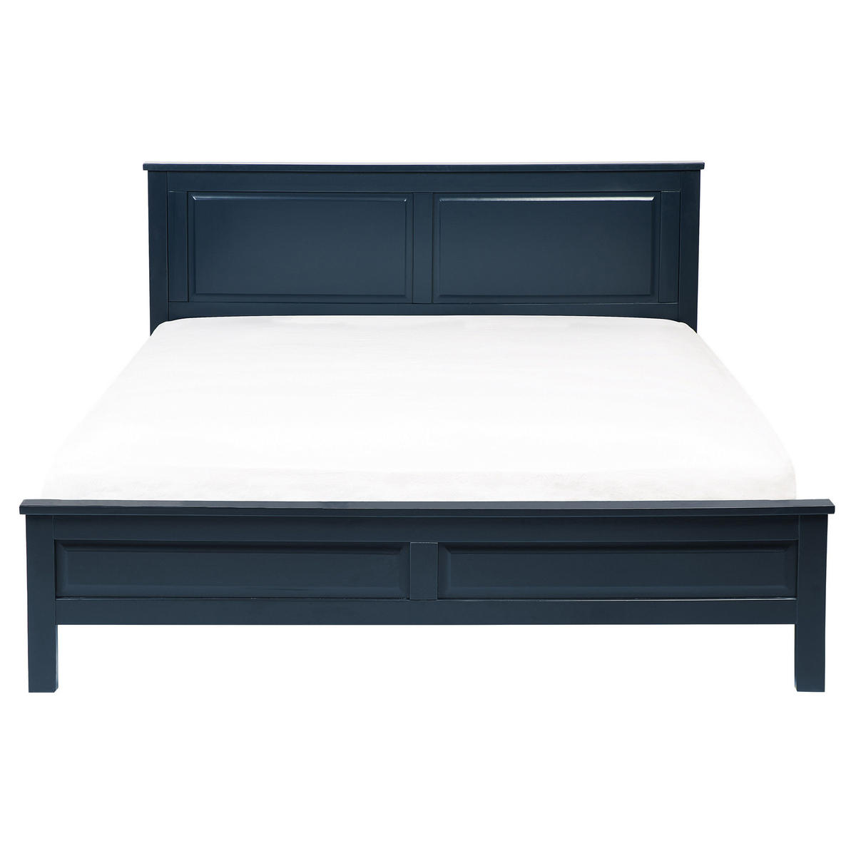 HOLZBETT 160/200cm Dunkelblau Olivet - Dunkelblau, Holz (160/200cm) - Beliani