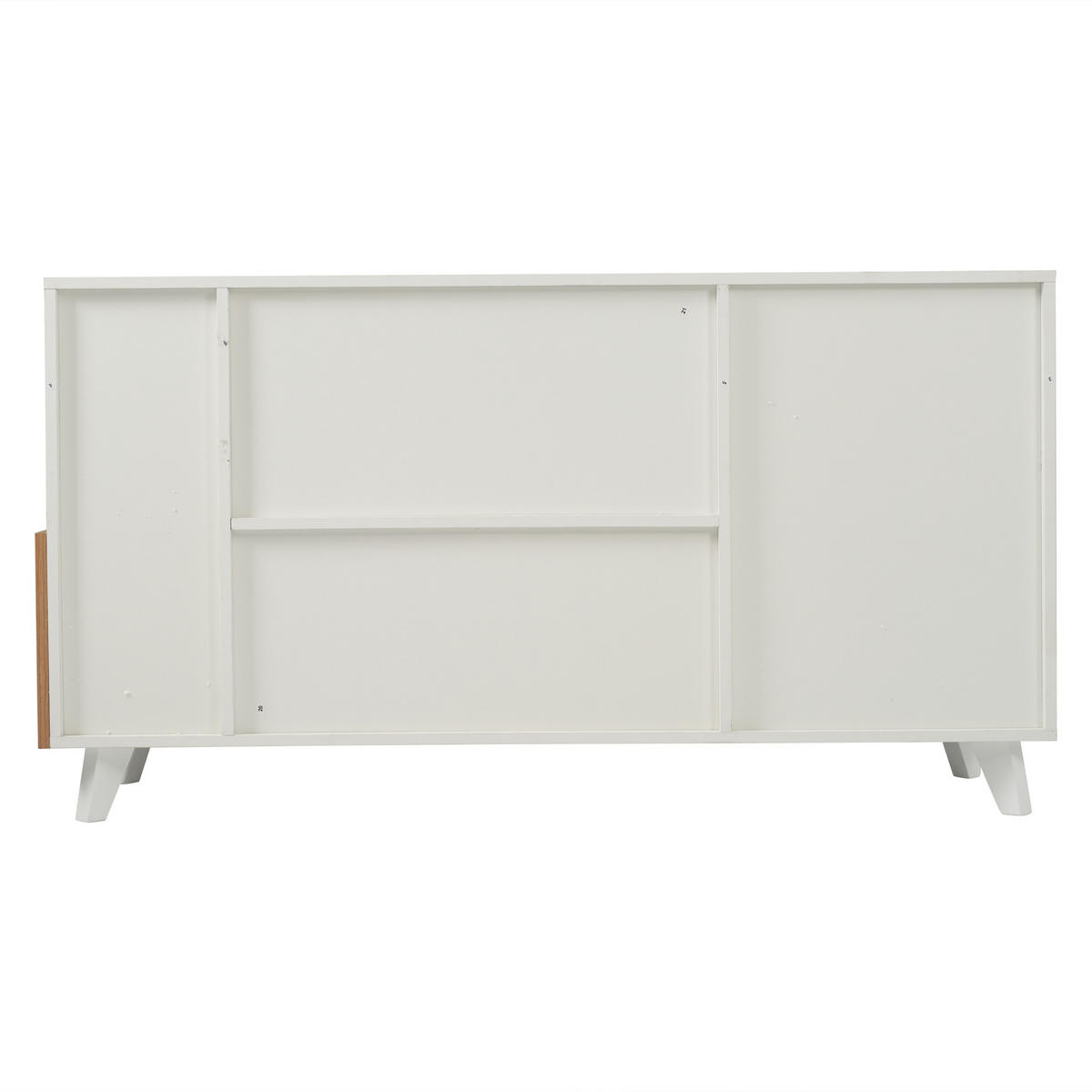 SIDEBOARD DE-37738 mit 2 Türen und 2 Schubladen Weiß - Weiß, Holzwerkstoff (130/70/40cm) - ComfortXL