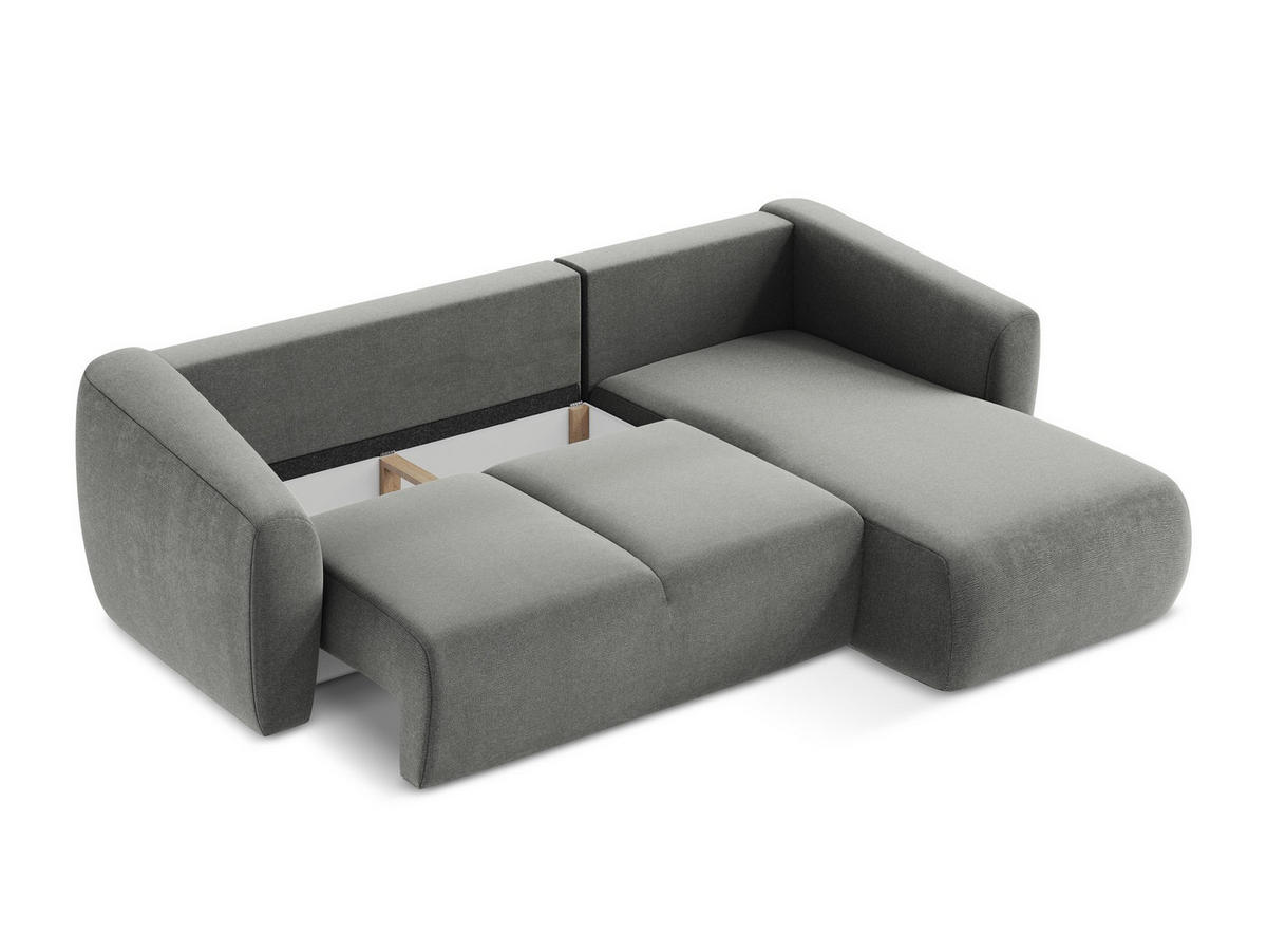 POUF Chenille Stoff Beige - Beige/Schwarz, Holzwerkstoff/Kunststoff (65/40/65cm) - Makamii