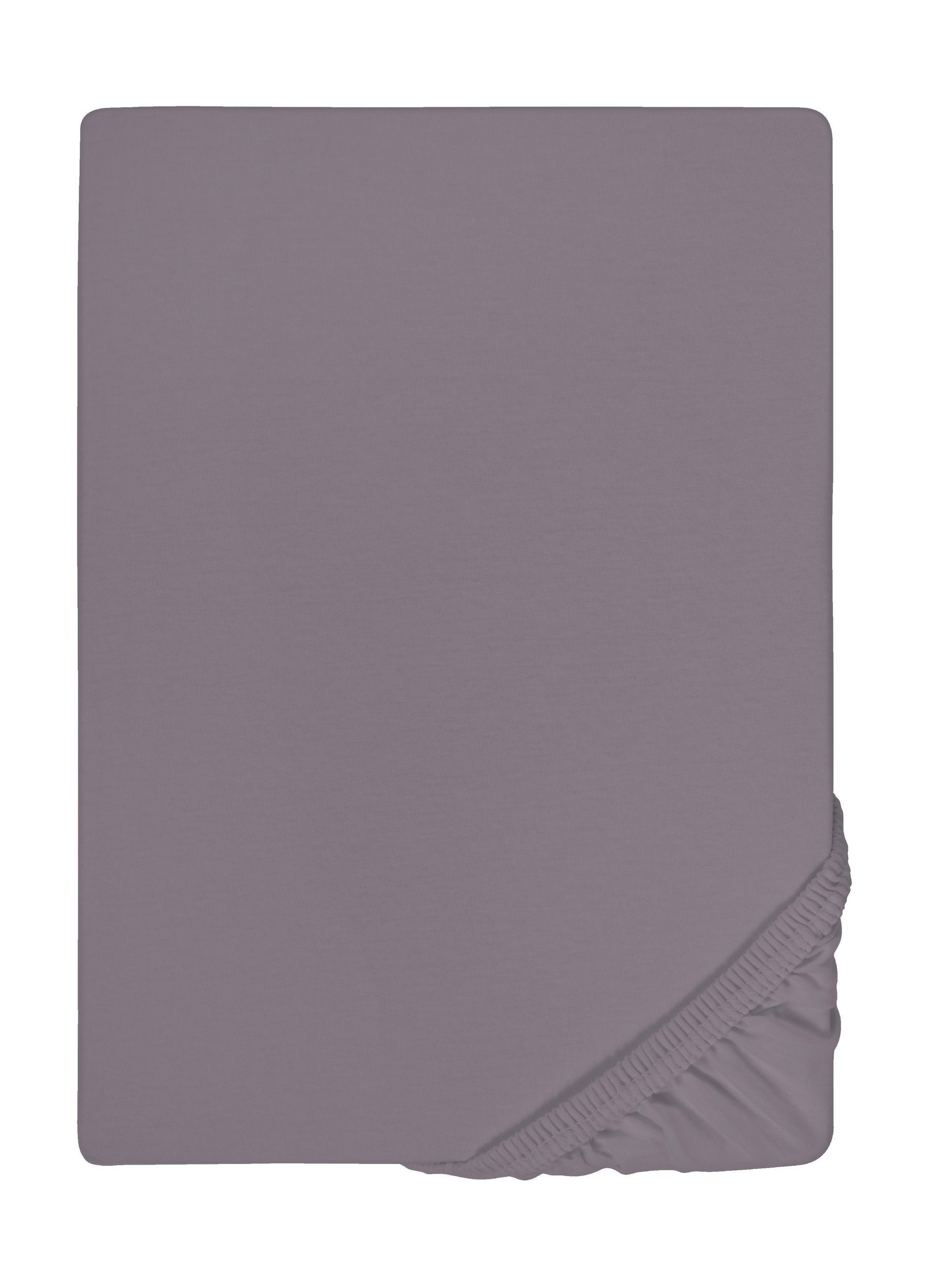 biberna Spannbetttuch Silber 100x220 cm