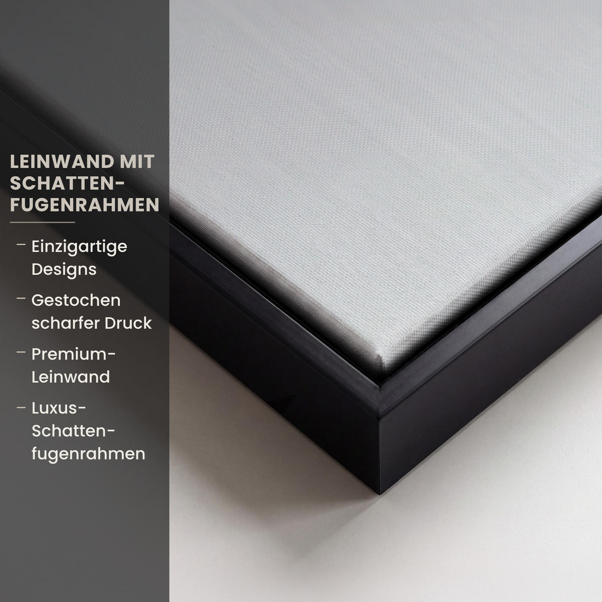 LEINWAND Bilder mit Rahmen - Abstrakt - Malerei - Christentum - Kreuz - 150x100 - Weiß, Textil (150/100cm) - MuchoWow