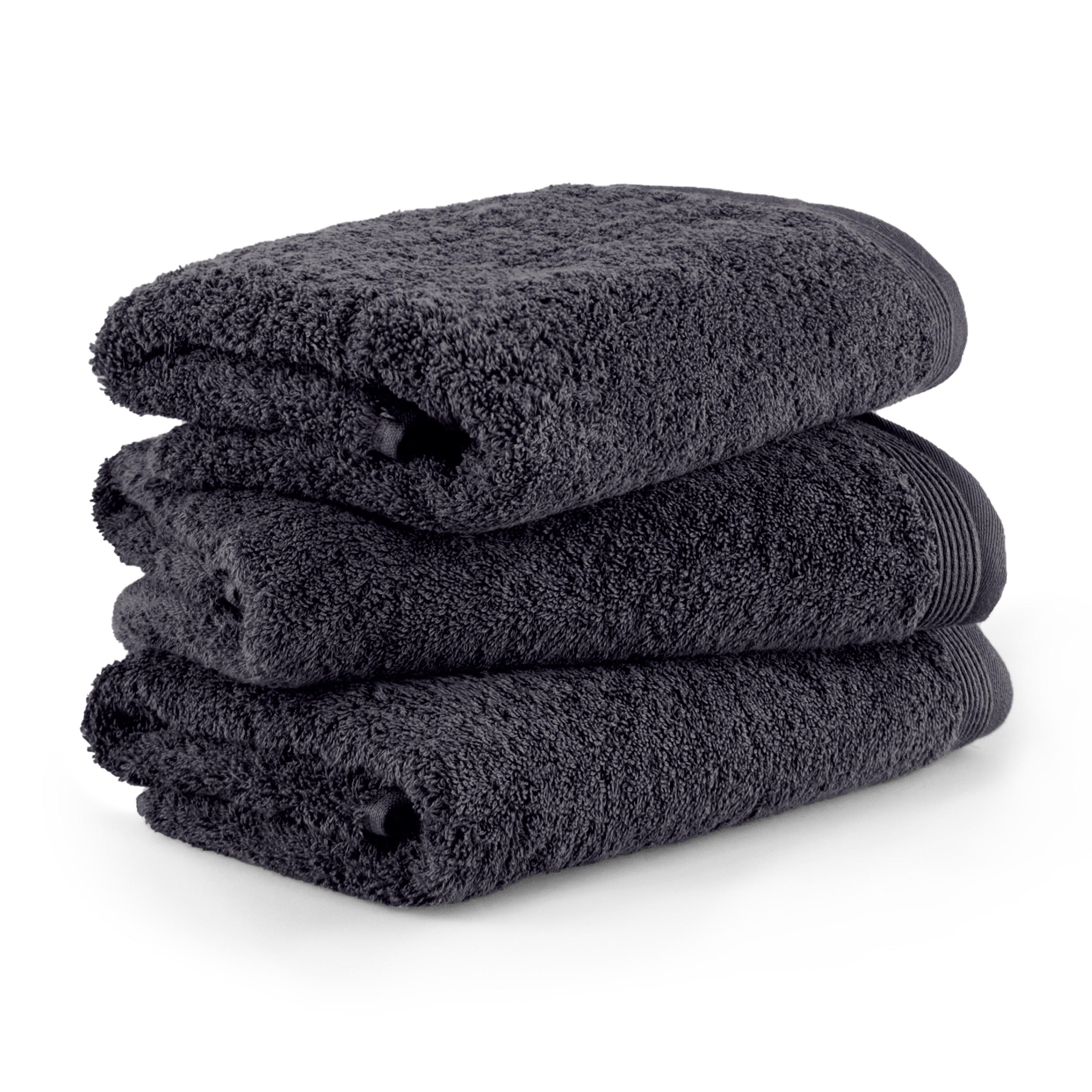 HANDTUCHSET SUPERWUSCHEL 3-TLG - Dunkelgrau, Textil (50/100cm) - MÖVE