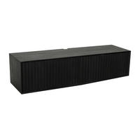 LOWBOARD Dimora Mangoholz 120 cm / 35 cm Schwarz - Schwarz, Holz (120/30/35cm) - Villa Möbel