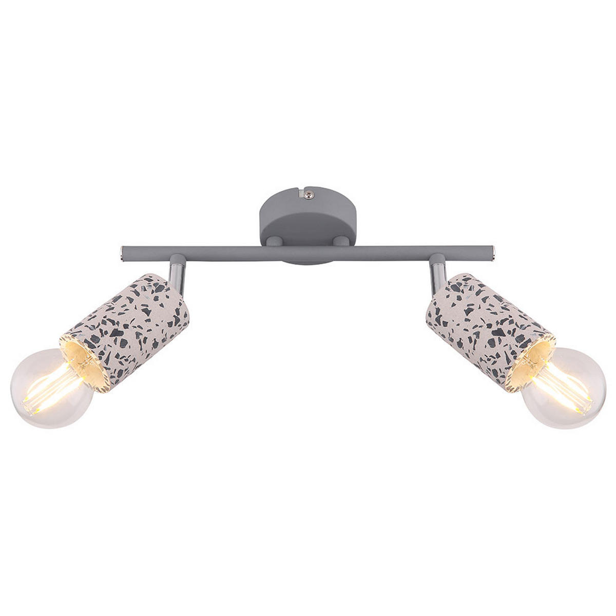 LED DECKENLEUCHTE EDMUND Grau Metall - Grau, Metall (30/8/17cm) - Globo Lighting