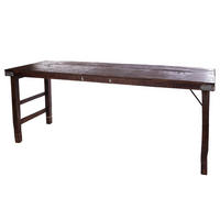 KLAPPTISCH - Mangoholz Massiv - Braun - Braun, Holz (170/55/70cm) - home24