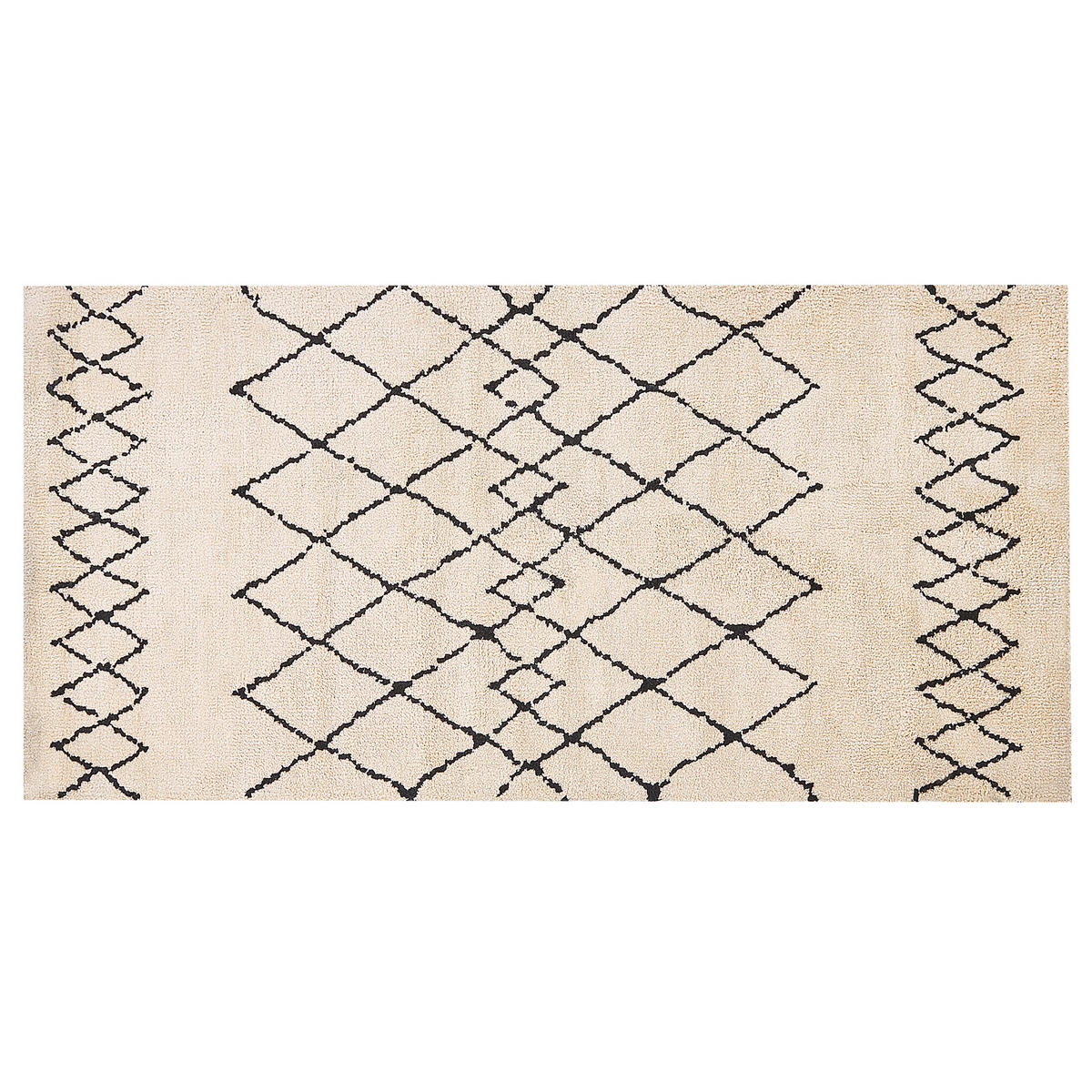 KURZFLOR-TEPPICH Havsa 150/80 cm - Beige, Kunststoff (80/150cm) - Beliani