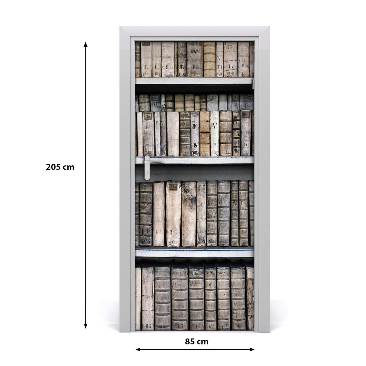 TÜRAUFKLEBER 85x205 cm Dekorativ für Türen - Graubraun, Kunststoff (85/205/0.01cm) - TULUP