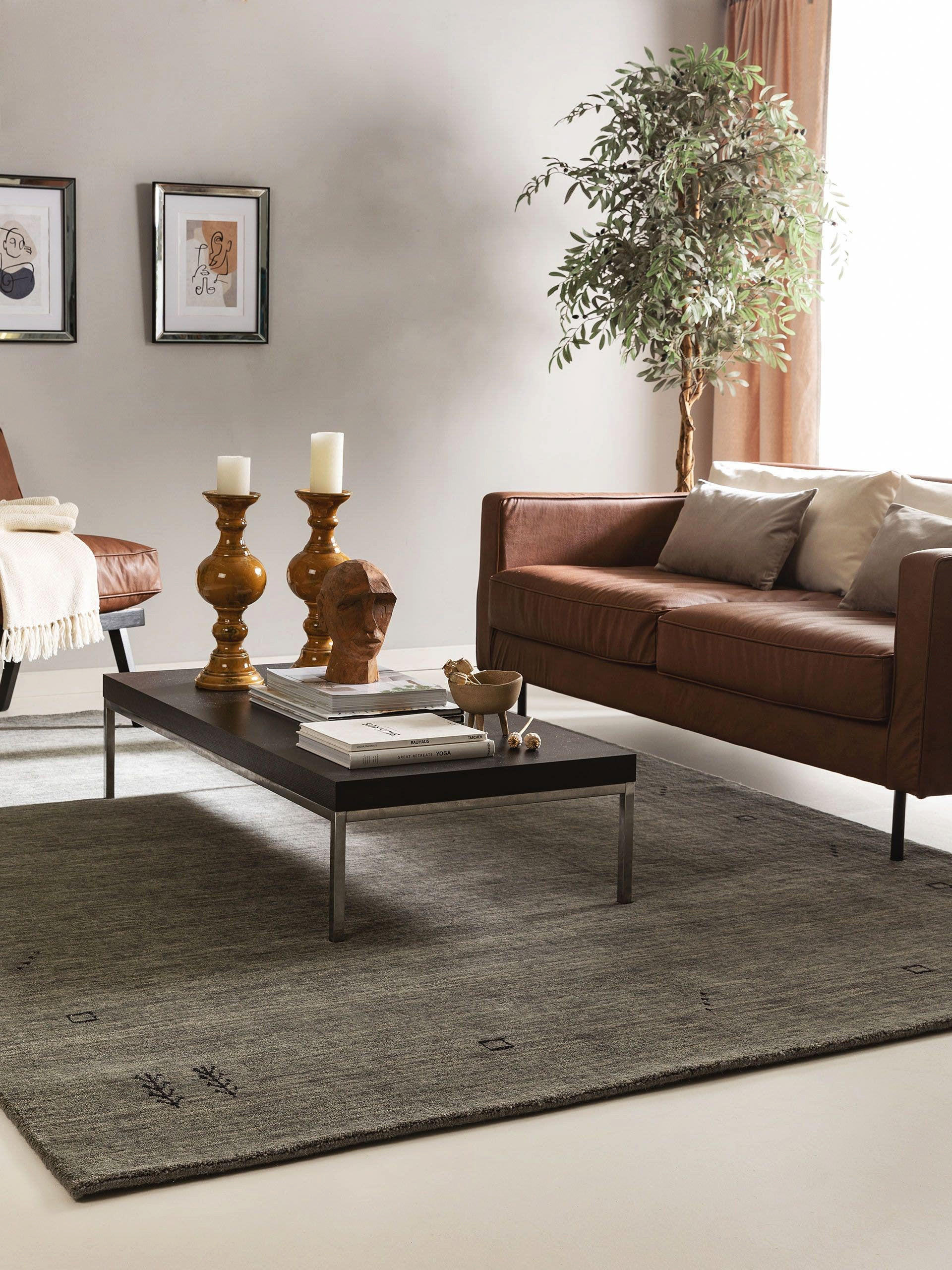 WOLLTEPPICH Jamal Grau 80x150 cm - Grau, Textil (80/150cm) - benuta Nest