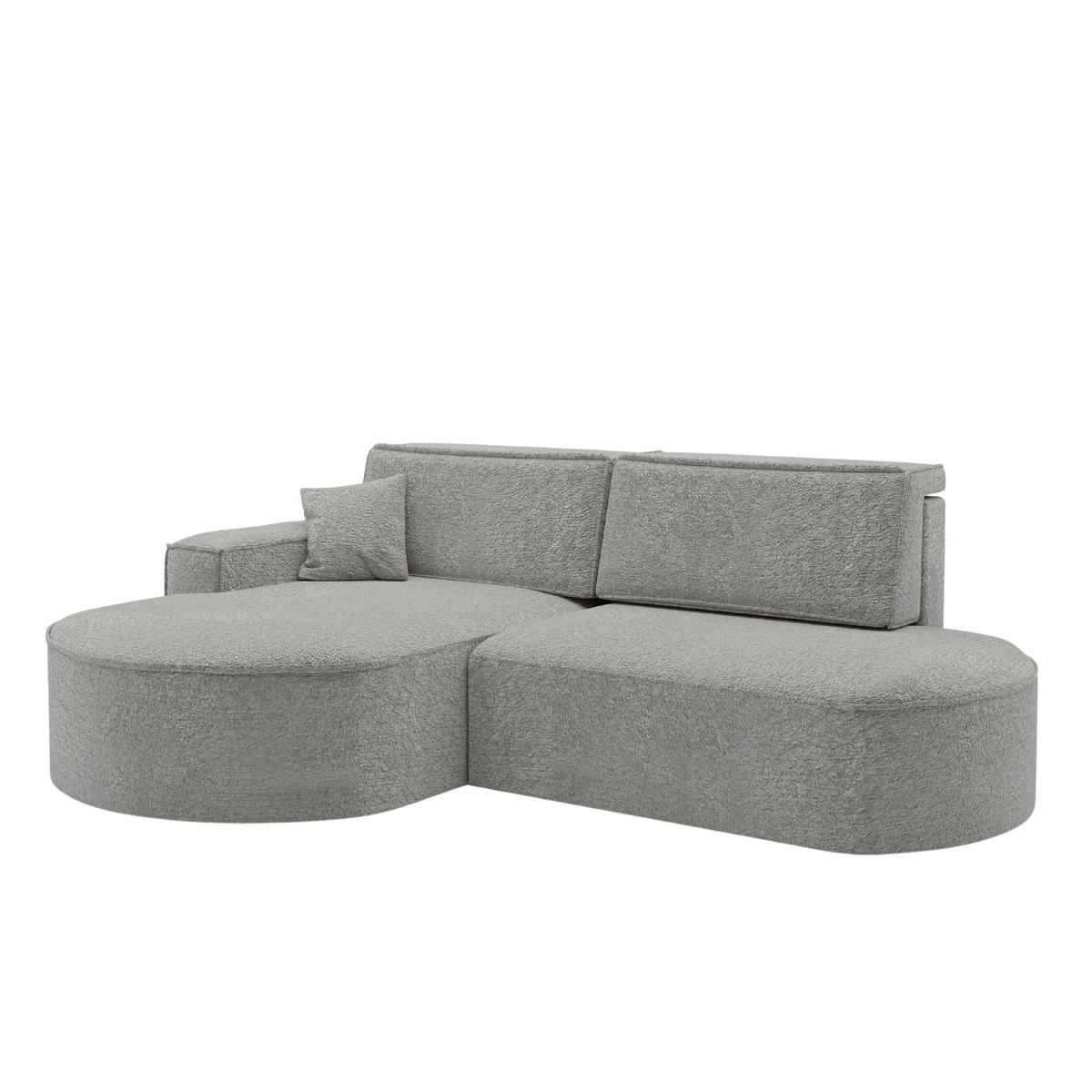 ECKSOFA Modena Pro - Komfort Und Stil stoff Arena Grau Links - Grau, Holz (278/179cm) - Kaiser Möbel