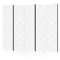 PARAVENT Akustik 5-tlg 225x172 cm Flugzeuge Luftballons - Weiß, Holz/Textil (225/172/3cm) - Muralo