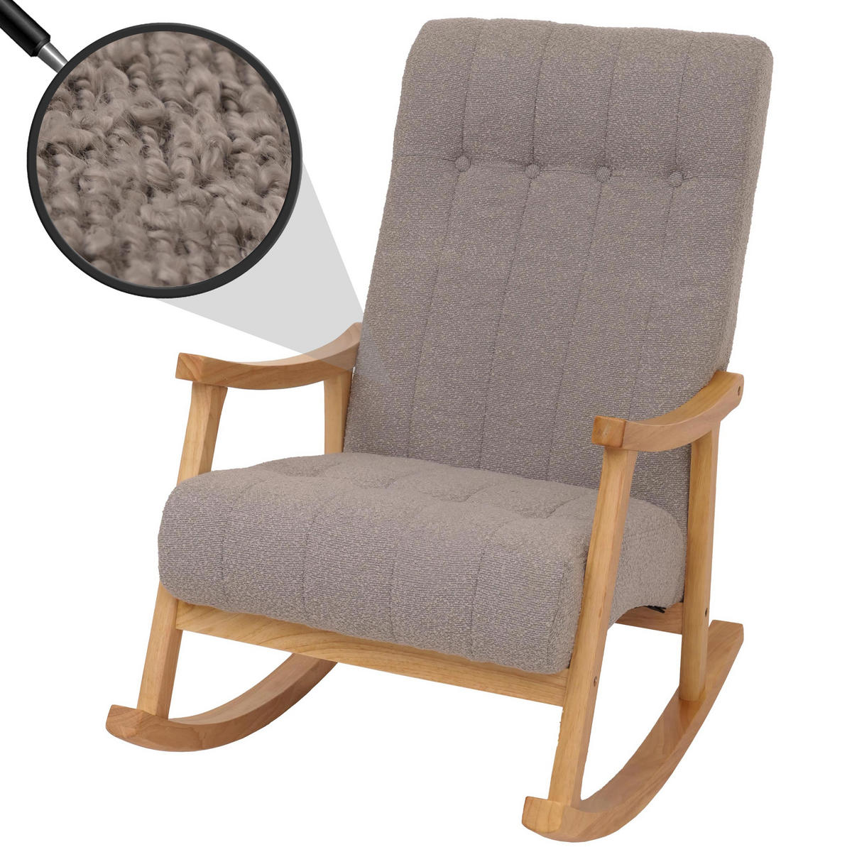 SCHAUKELSTUHL Grau - Grau, Textil (64/97/85cm) - MCW