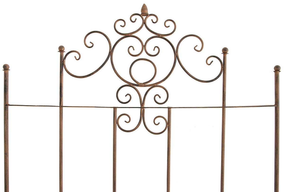 RANKGITTER 2er Set Metall antik braun - Braun, Metall (85.5/170/2cm) - CLP