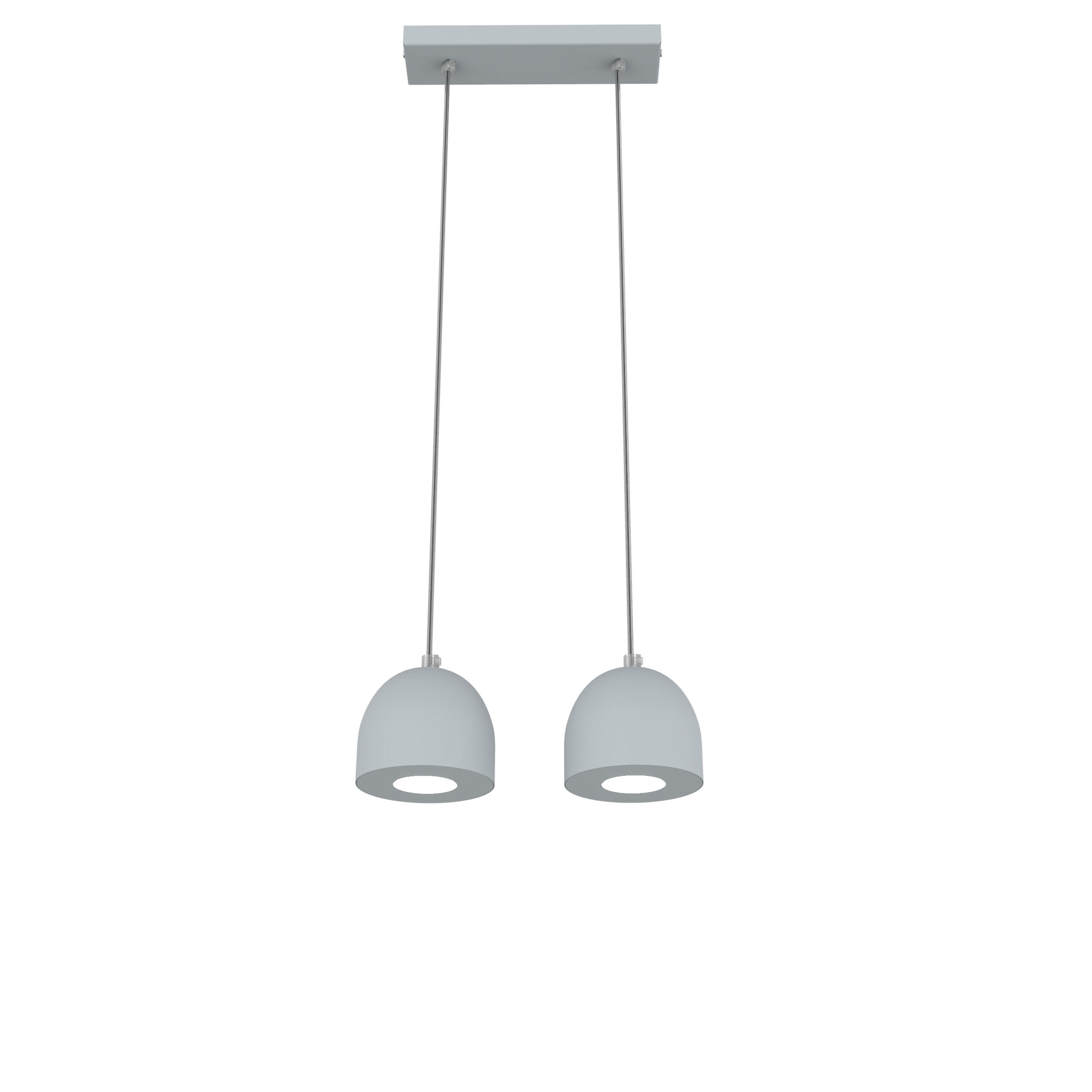 HÄNGELEUCHTE - Grau, Metall (6.5/27/120cm) - Lumicom