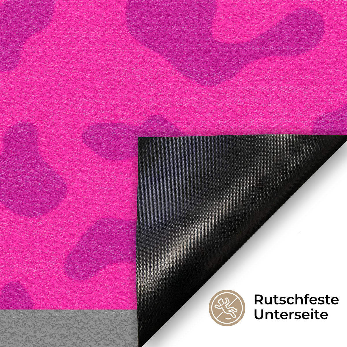 ROHOŽKA Potlač pantera - Ružová - Zvieracia potlač - Minimalistická 90x60 cm - pink, plast (90/0.4cm) - MuchoWow