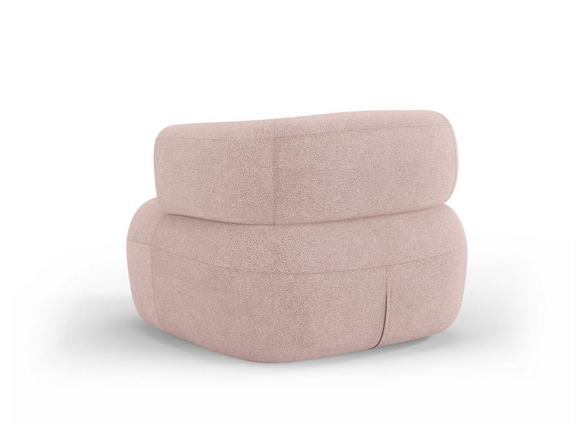 SESSEL Jenny aus Boucle puderrosa - Pink, Textil (88/73/90cm) - Micadoni