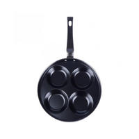 BRATPFANNE für Spiegeleier und Pfannkuchen 25cm 48743 - Schwarz, Metall (25cm) - Orion 