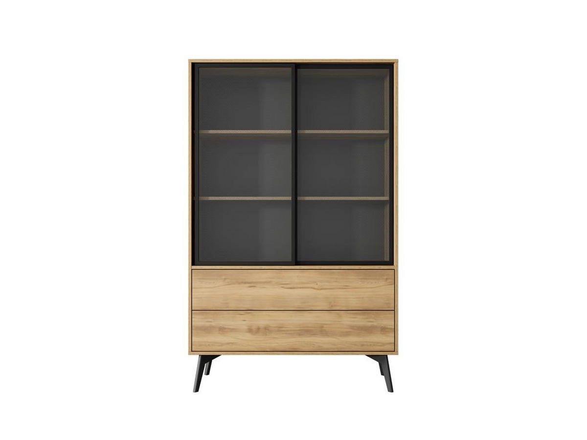 WOHNZIMMER Set 3-tlg. – Slide – Eichefarben - Eichefarben, Holzwerkstoff (180/54/39cm) - hi-markt