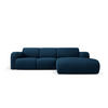 ECKSOFA rechts Molino aus strukturiertem Stoff königsblau 4 Sitzplätze - Blau, Textil (170/250cm) - Micadoni