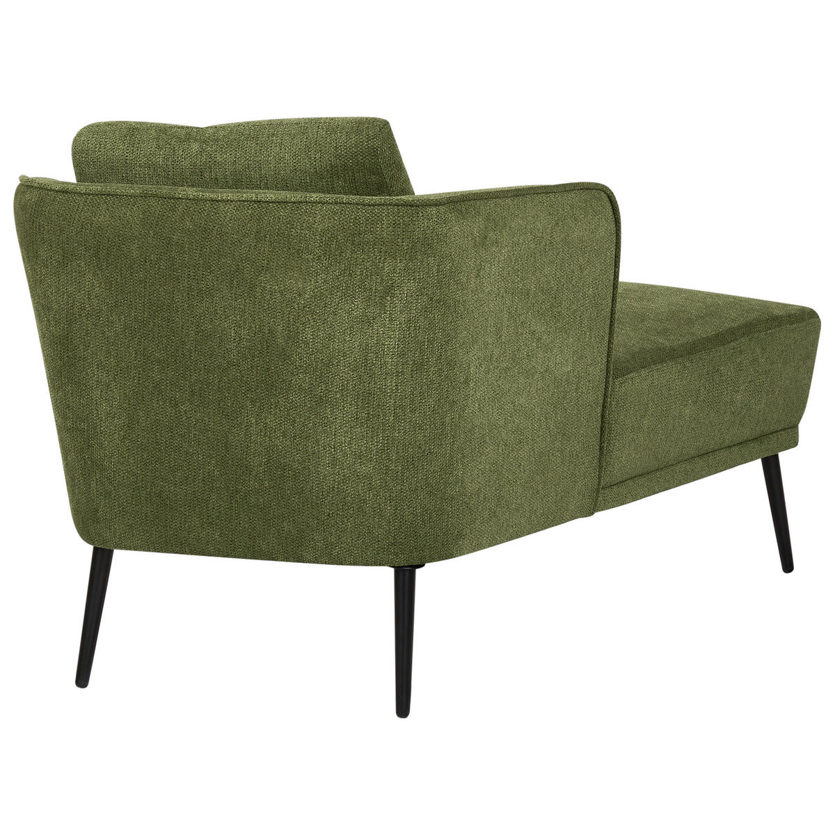 CHAISELONGUE Grün Artheze - Dunkelgrün/Schwarz, Textil (148/70/64cm) - Beliani