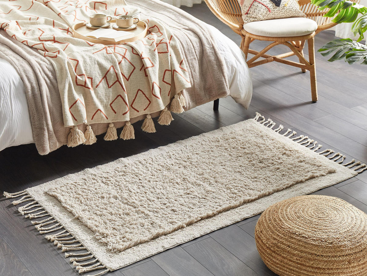 SHAGGY-TEPPICH Bitlis 150/80 cm - Beige, Textil (80/150cm) - Beliani