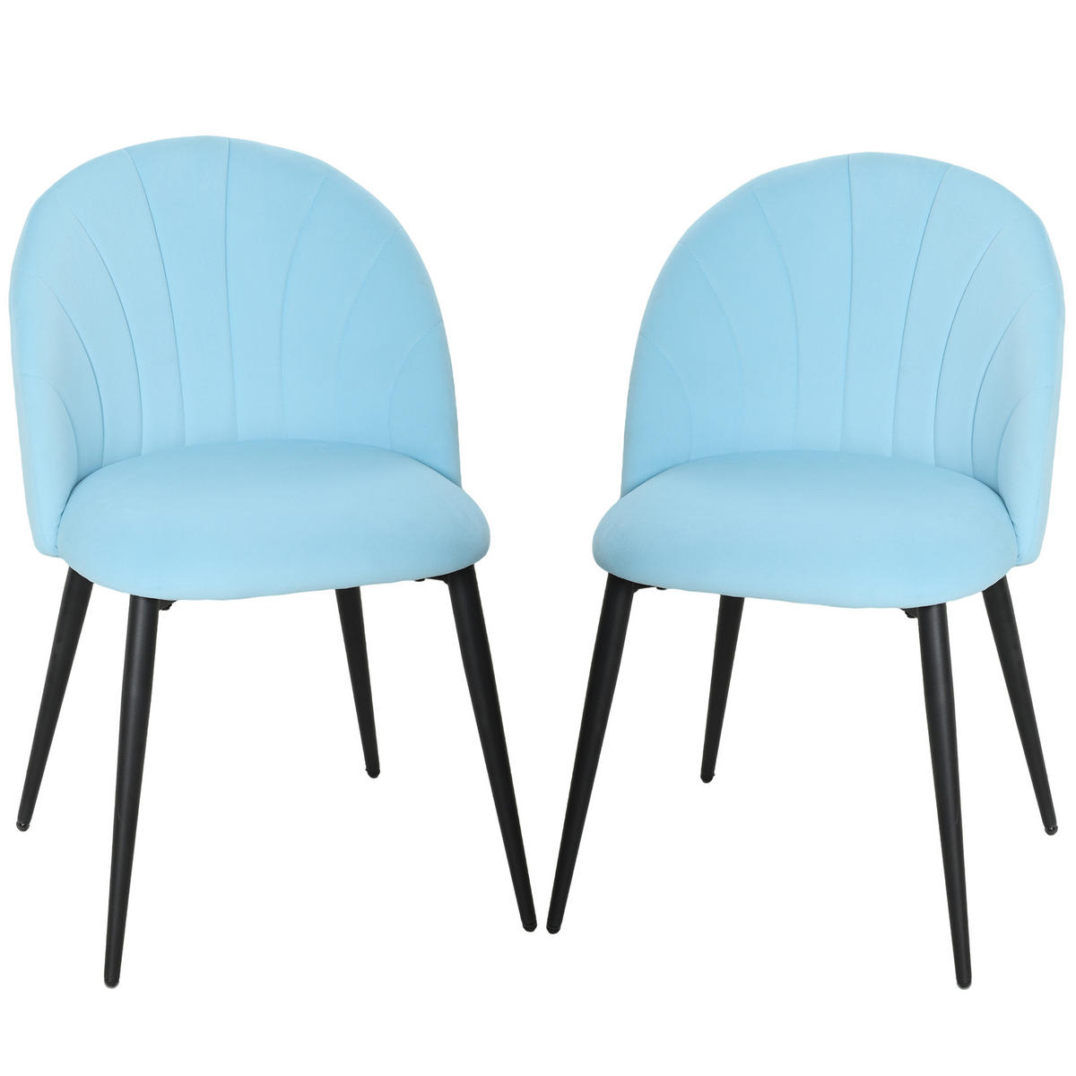 STÜHLE Blau 2 Stück - Blau, Naturmaterialien (52/79/55cm) - GiPP