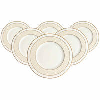 SPEISETELLER Ivoire weiß-gold ø 27,5 cm 6er Set - Goldfarben/Weiß, Keramik (27.5cm) - Villeroy & Boch