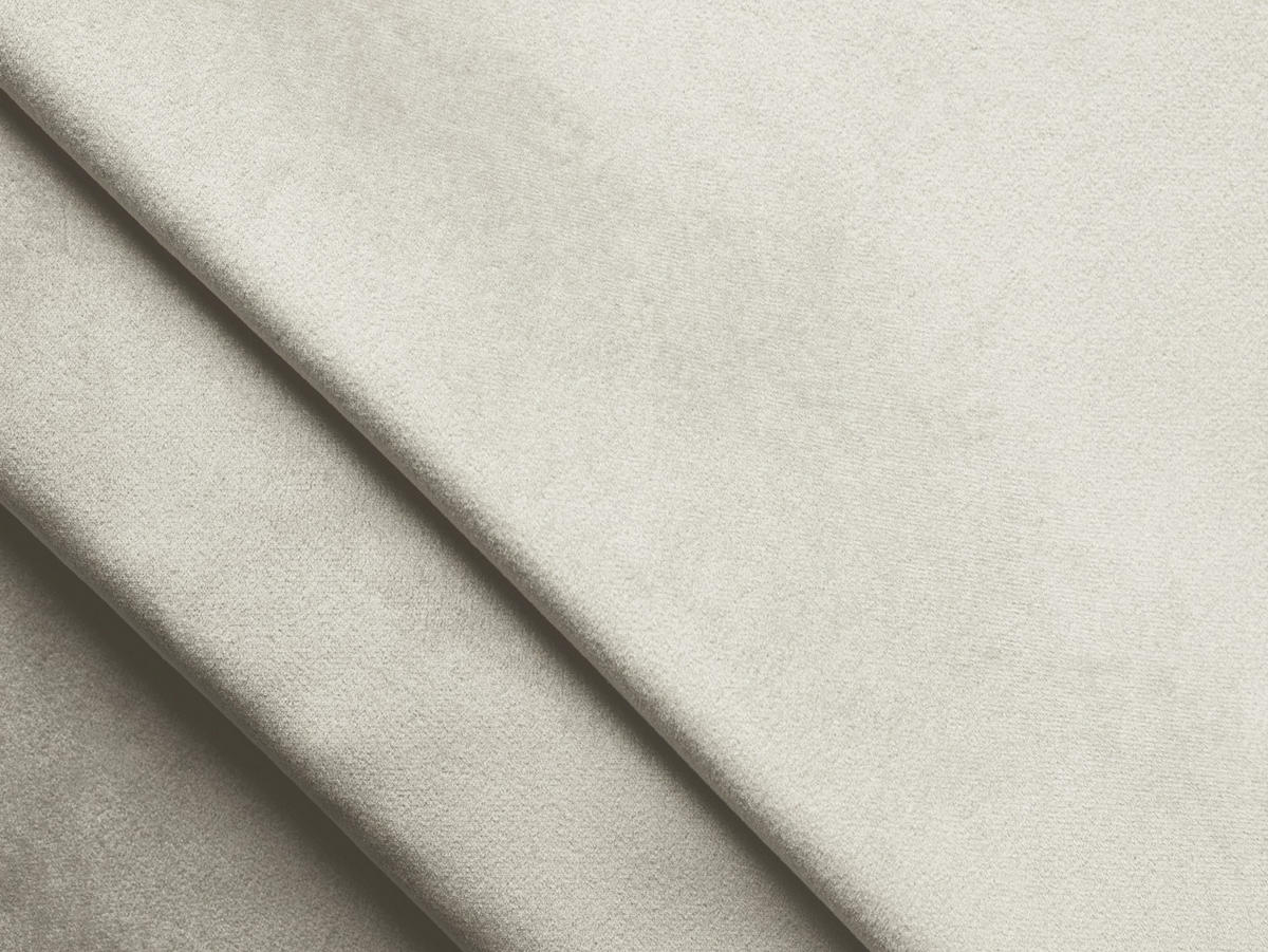 POUF Samt Stoff Beige - Creme/Schwarz, Holzwerkstoff/Kunststoff (75/37/75cm) - Makamii