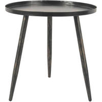 BEISTELLTISCH Metall Schwarz/Gold 45 cm - Braun, Metall (42/42/45cm)