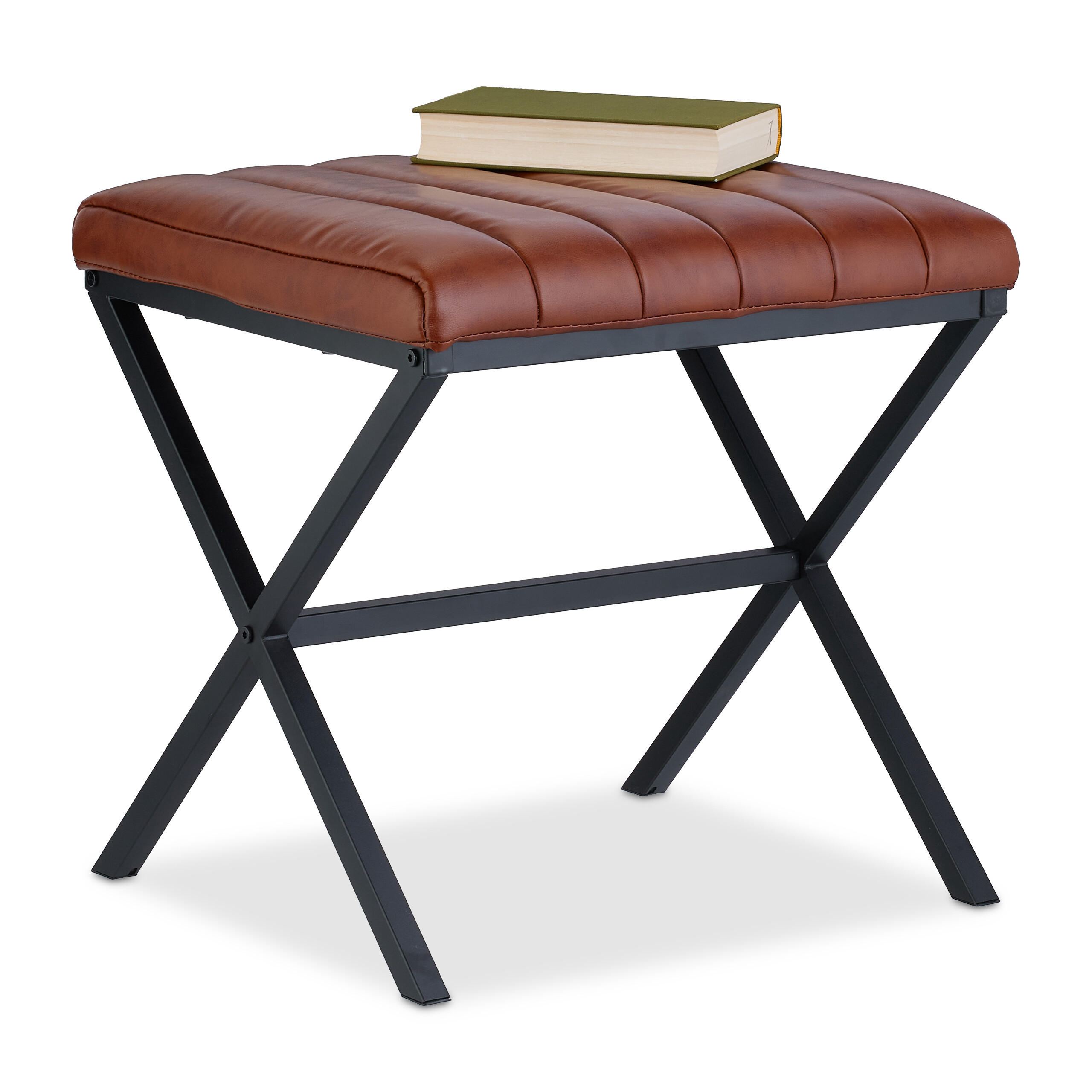SITZHOCKER - Multicolor, Holzwerkstoff/Kunststoff (47/46/42cm) - Relaxdays