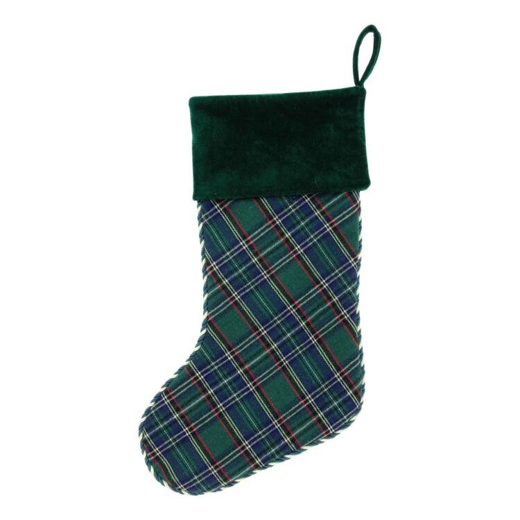 WEIHNACHTSSTRUMPF Tirza - Grün - 50// cm - Grün, Textil (20/50/50cm) - Unique Living