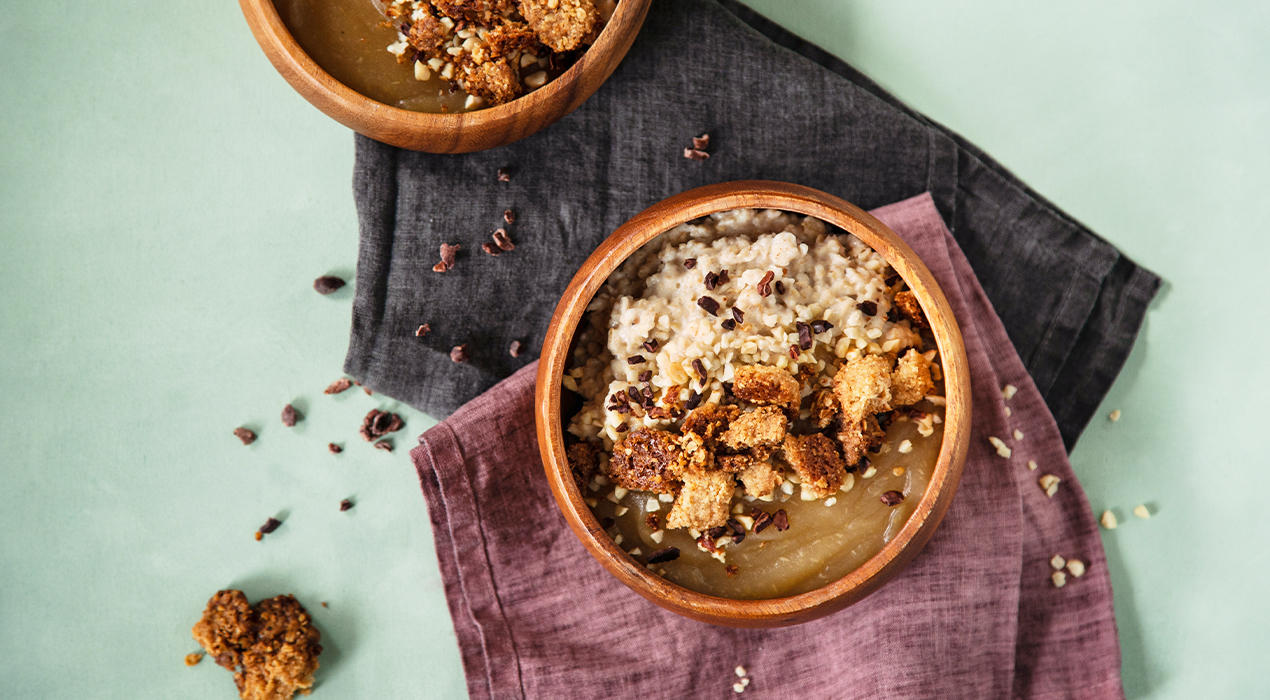 XXXLecker Rezept Porridge Bowl a la Apple Crumble