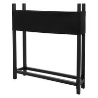 KAMINHOLZREGAL - Anthrazit, Metall (25/115/113cm) - ML-DESIGN