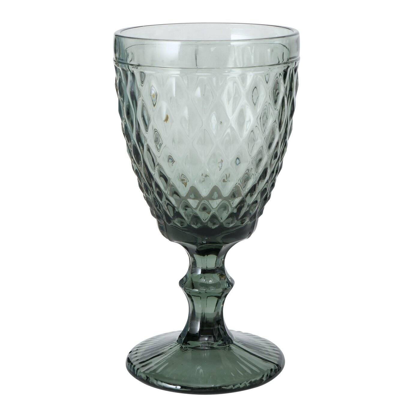 WEINGLAS Aurora 300 ml - Grau, Glas (300L) - Boltze Home