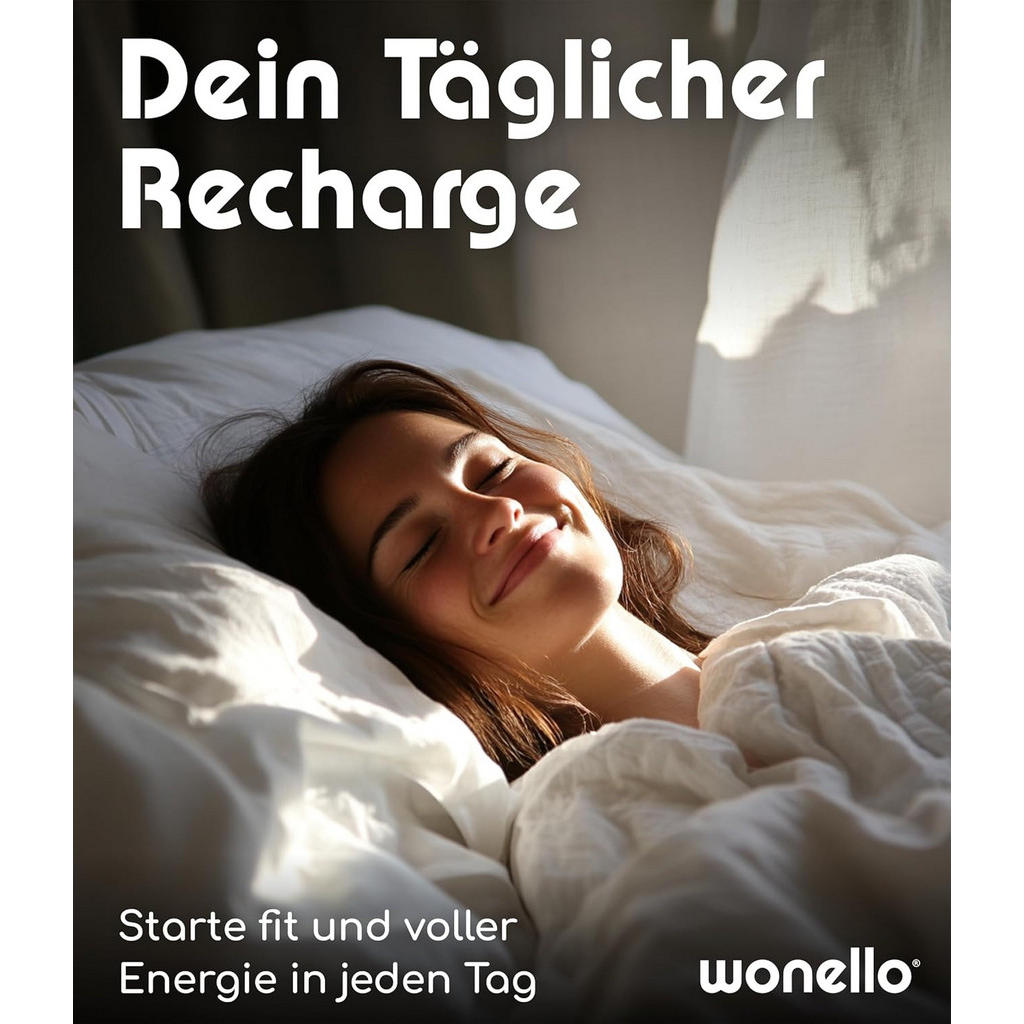 Thumbnail - wonello Topper, Weiß, Textil, H3, Füllung: Kaltschaum, 90x200 cm, Oeko-Tex® Standard 100, atmungsaktiv, Bezug abnehmbar/...
